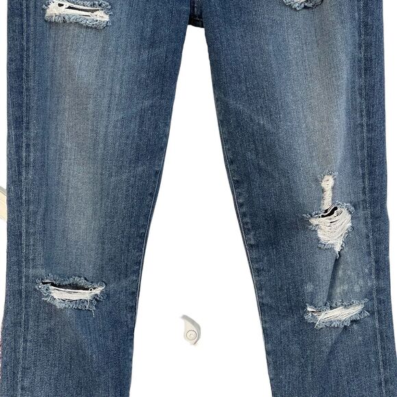 AGOLDE SZ 28 Sophie Skinny Jeans Distressed Mid-Rise Stretch 5-Pocket Whiskered - Picture 3 of 10